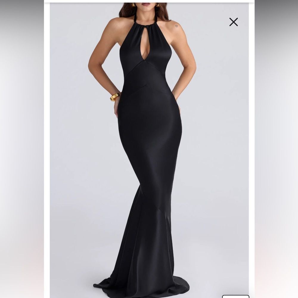 House of CB Oliviana satin mermaid gown